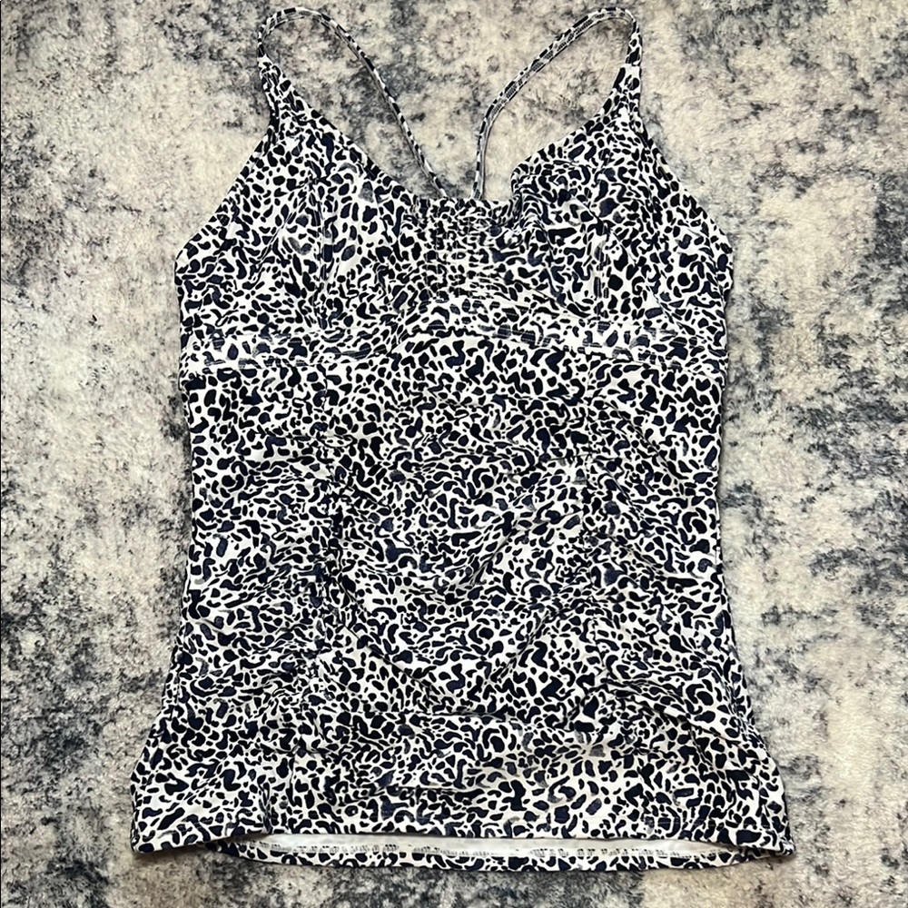 Athleta Black and White Leopard Camisole